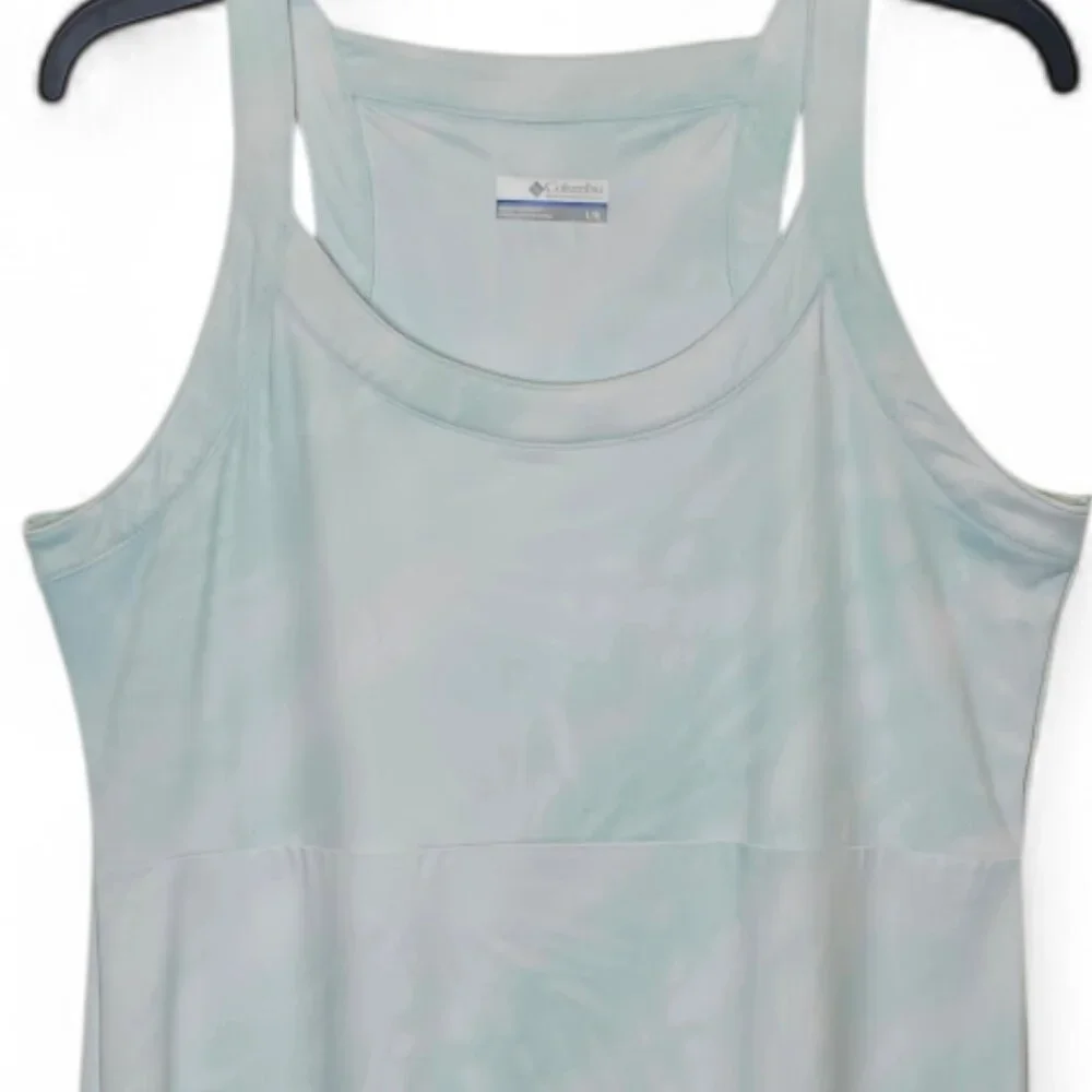 Columbia Omni-Wick Racerback Dress Large Active Tennis Golf Travel Athleisure